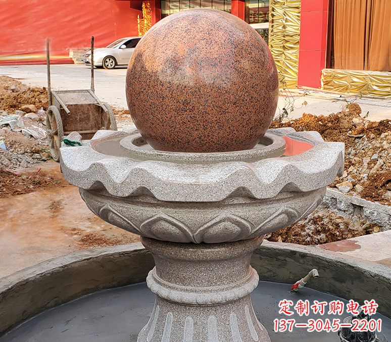 温州精美喷泉石雕塑,点缀室外美感