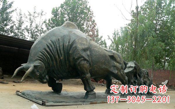 温州新中国拓荒牛铜雕,传承中国传统文化