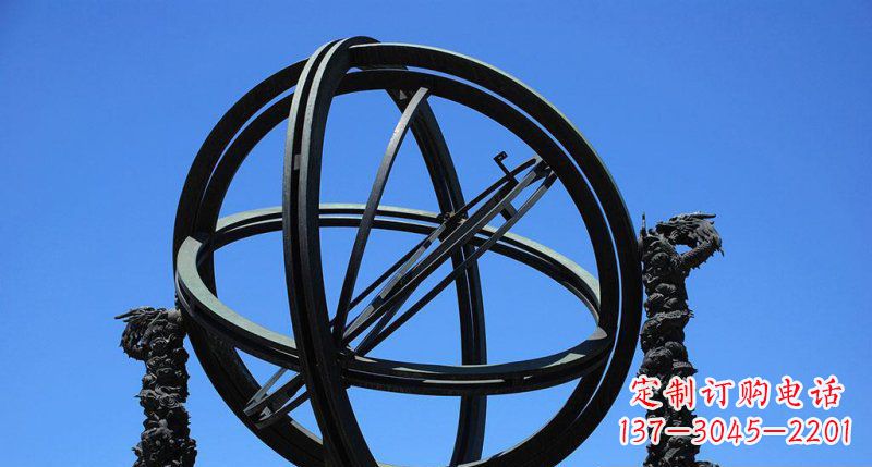 温州华丽外观,古老意蕴——青铜浑天仪雕塑