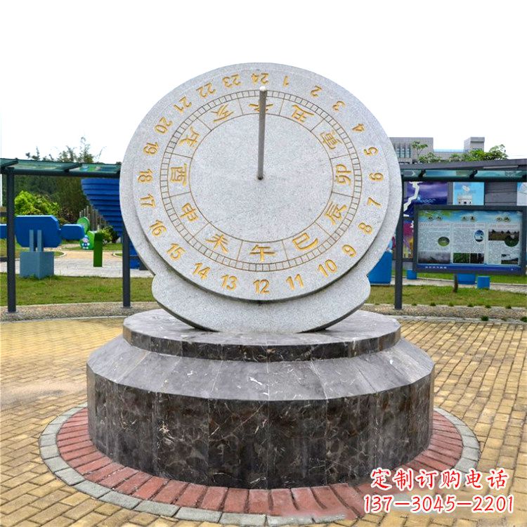 温州与众不同的精美日晷石雕塑