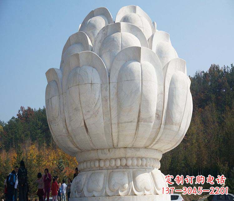 温州荷花雕塑,引领广场石雕时尚