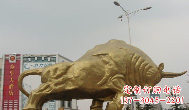 温州拓荒牛铜雕塑-充满历史气息的精美雕塑