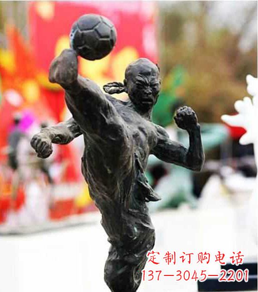 温州足球雕塑:展现无限自由