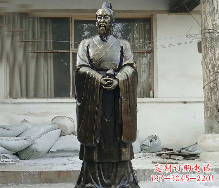 温州扁鹊人物铜雕塑,高雅栩栩如生