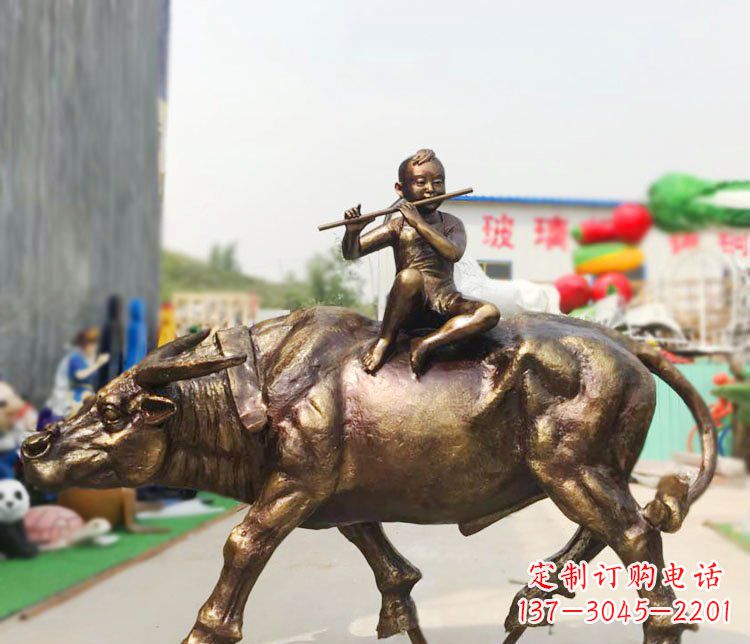 温州牧童铜雕:唤醒温暖的旅程