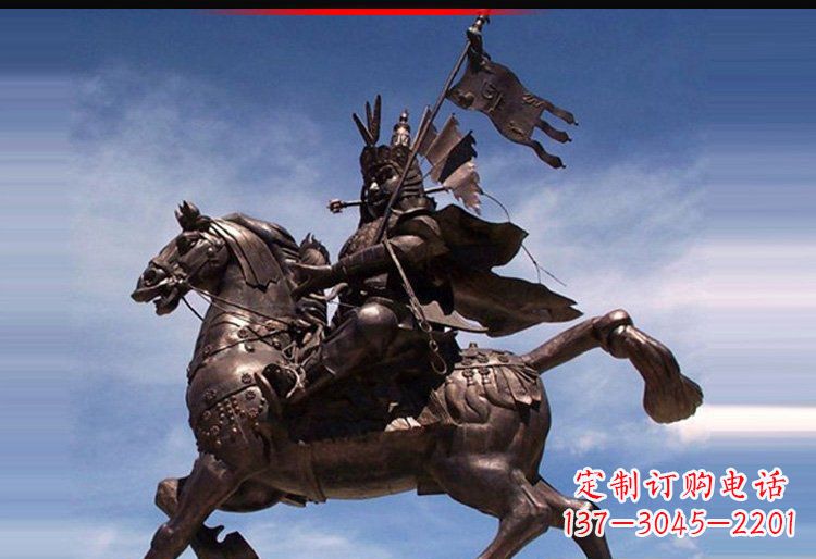 温州风靡全国的将军人物铜雕塑