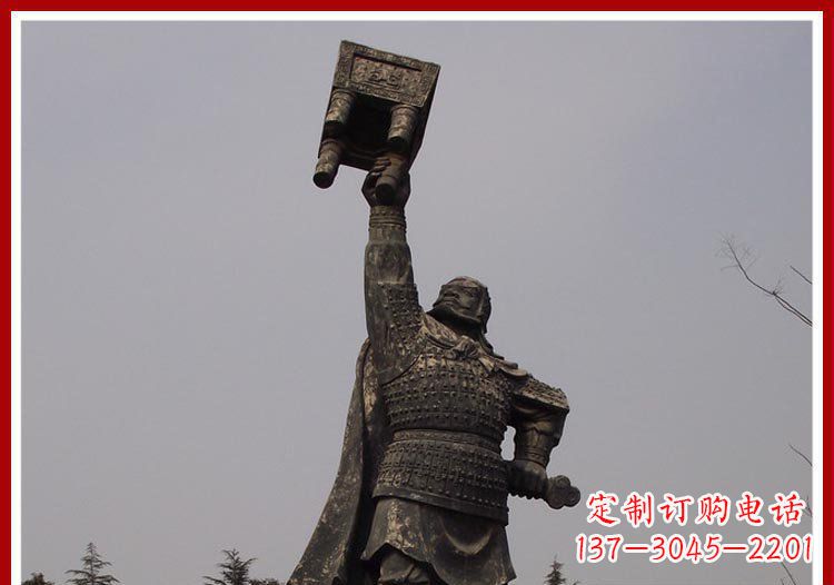 温州铜雕威武将军雕塑,雕刻极致端庄风采