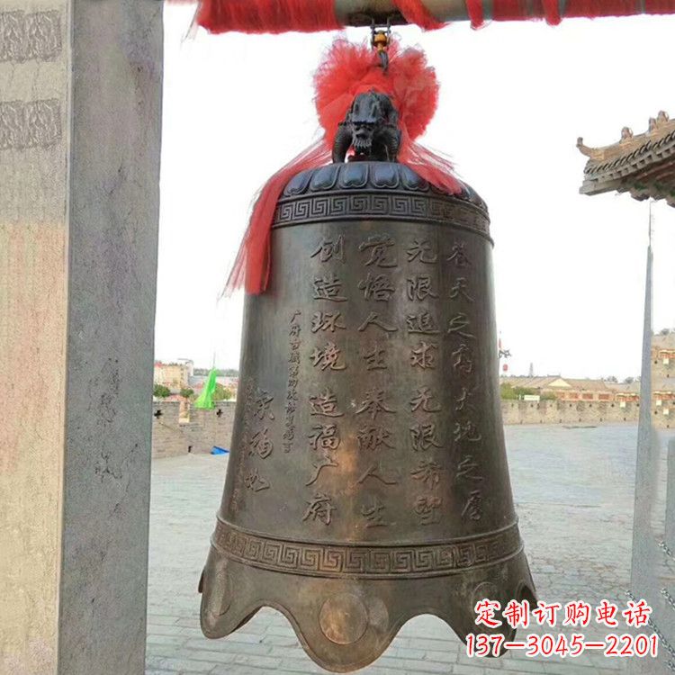 温州广场铜钟雕塑