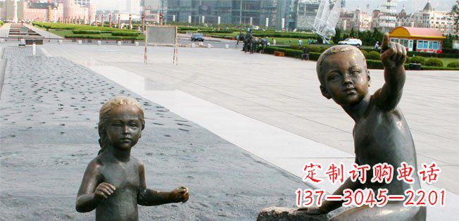 温州为您的广场增添童真热情，小孩雕塑定制