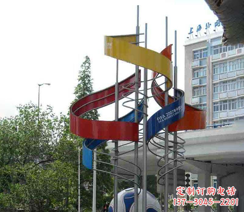 温州精美的不锈钢足球雕塑