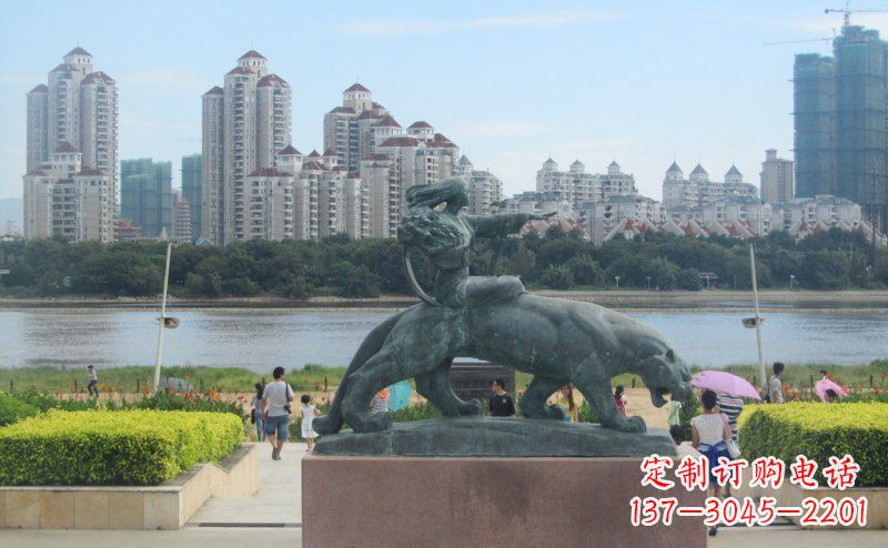 温州中领雕塑:大型铜雕狮子,令您的景观更加出彩!