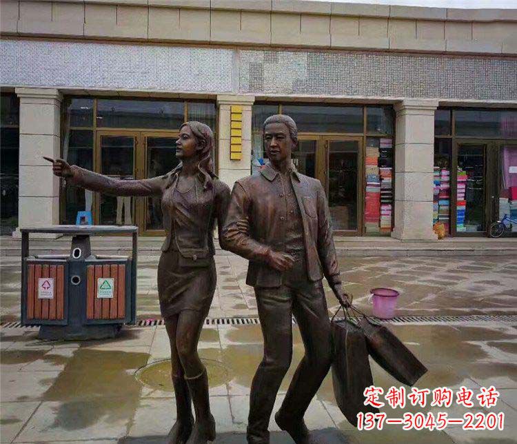 温州唯爱永恒:情侣雕塑