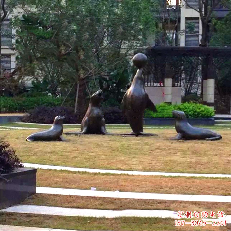 温州海豹雕塑，装点你的园林