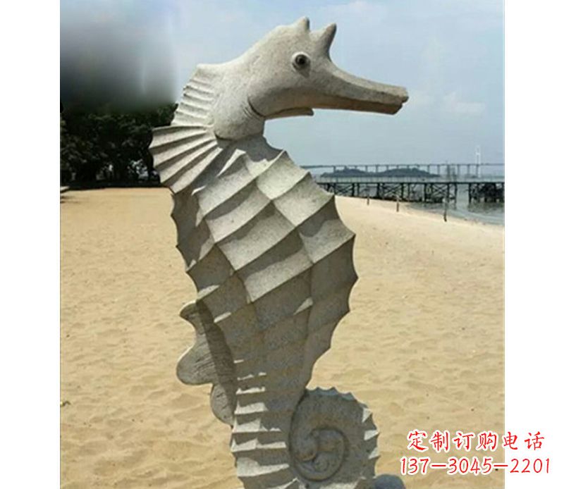 温州海马雕塑,海边景观装饰精美雕刻
