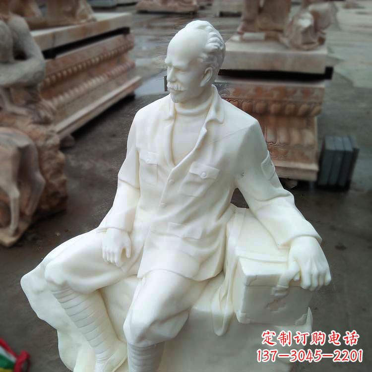 温州经典白求恩坐姿雕塑