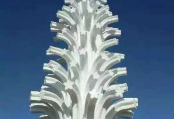 温州广场不锈钢景观树雕塑