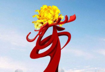 温州中领雕塑：牡丹花开，把美景永久定格