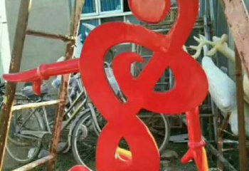 温州中领雕塑-不锈钢音符抽象雕塑