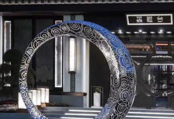 温州精致圆环喷泉雕塑陪伴你的绿色城市