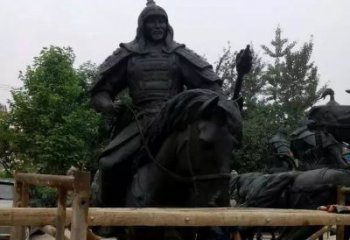 温州浪漫古将骑马铜雕，让您感受古代将军的风采！