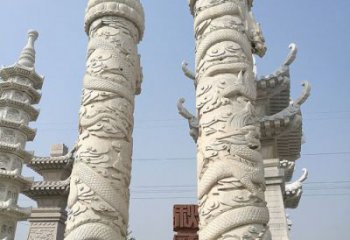 温州传承雄风，精美绝伦的盘龙柱石雕