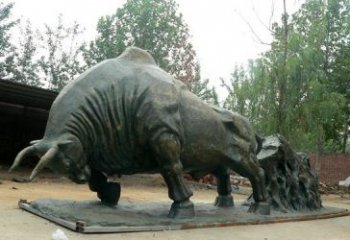 温州新中国拓荒牛铜雕，传承中国传统文化