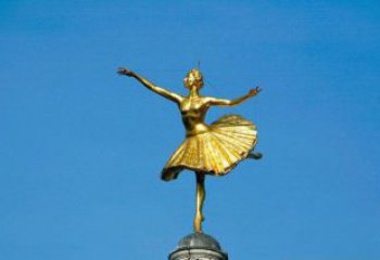 温州精美手工跳芭蕾舞的西方女人铜雕