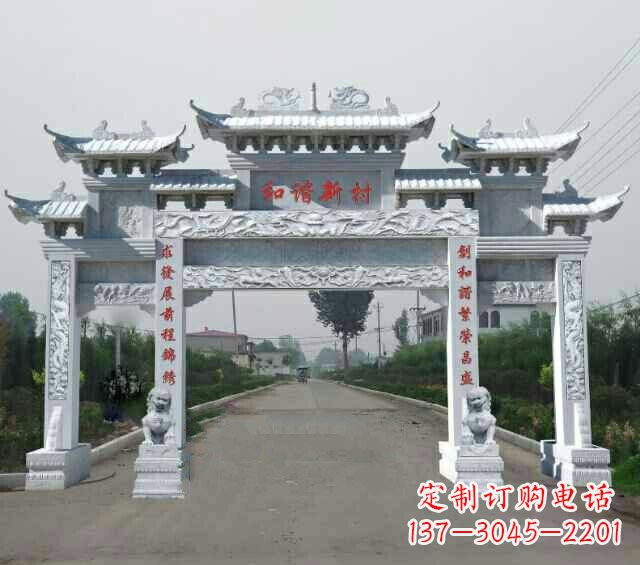 温州领雕塑|高品质牌坊雕塑
