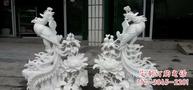 温州汉白玉凤凰雕塑