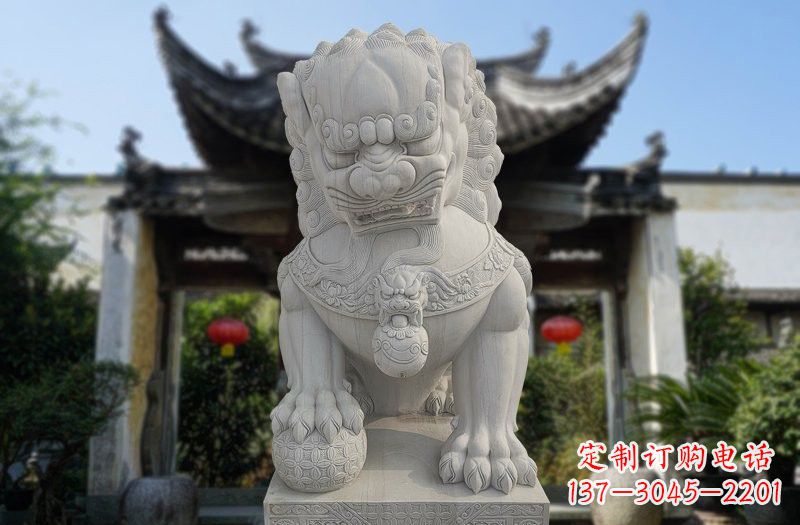 温州仿故宫狮子石雕,精心打造文化艺术之作