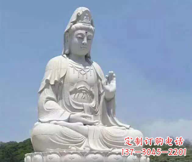 温州汉白玉观音雕塑