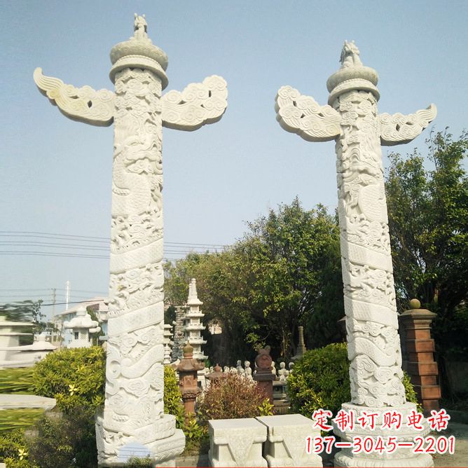 温州华表石雕塑,定制专属礼物