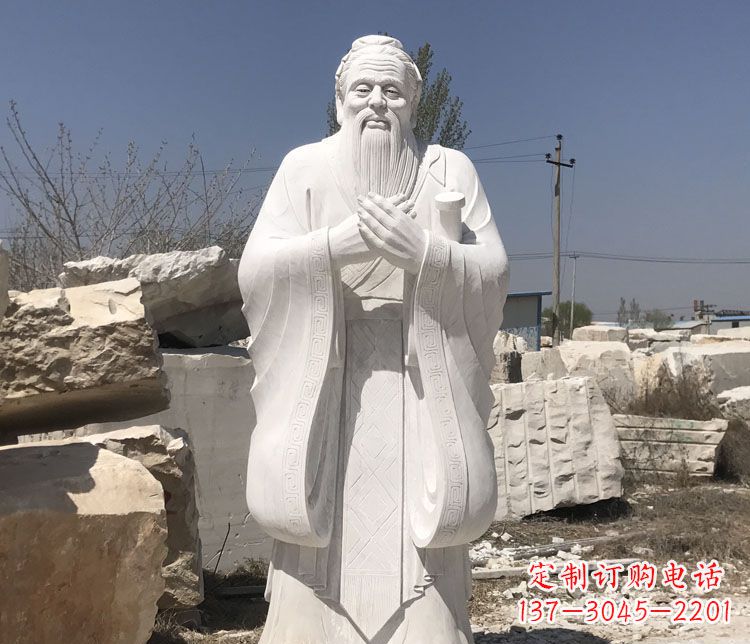 温州儒雅中国风孔子雕塑