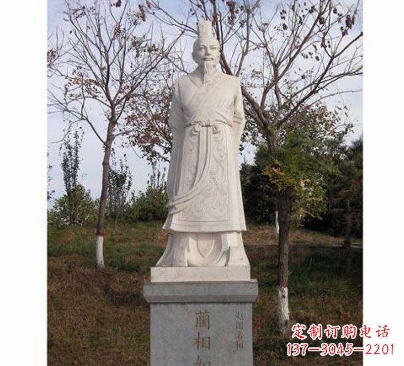 温州领雕塑:精致古代名人石雕