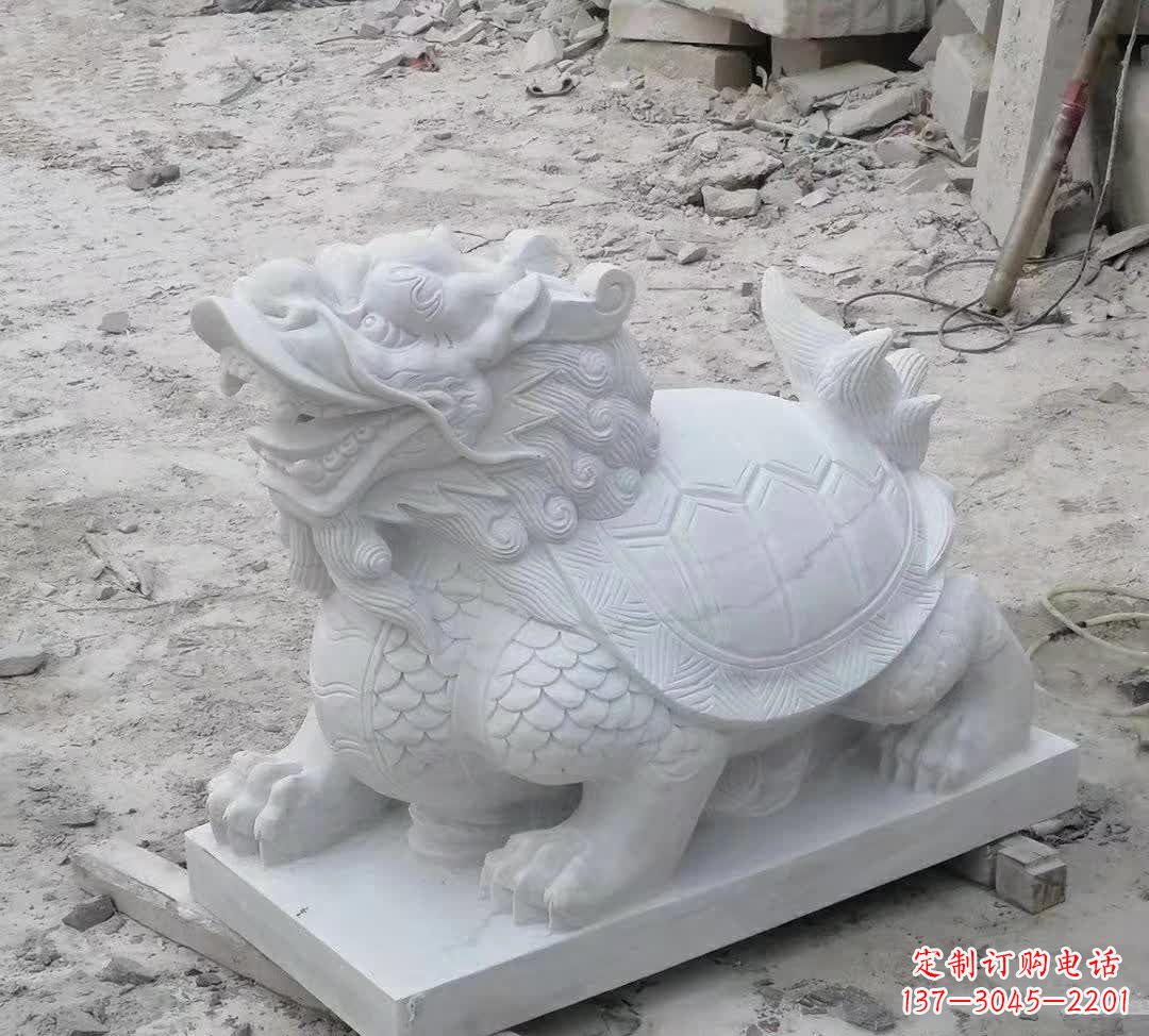 温州汉白玉精美动物雕塑