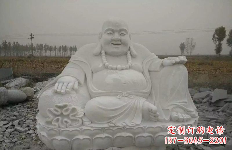 温州质感非凡的汉白玉弥勒佛雕塑