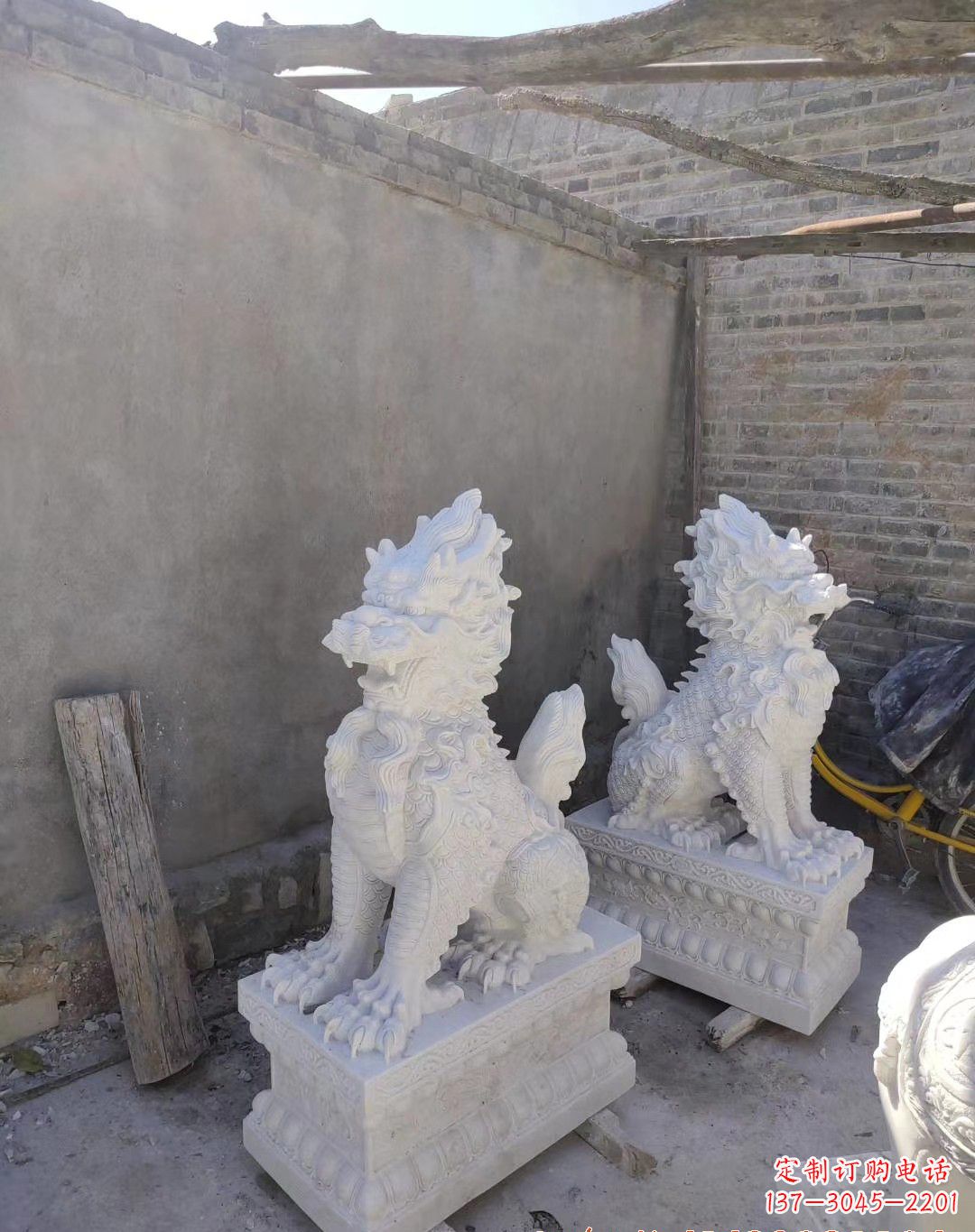 温州得心应手——精美绝伦的汉白玉麒麟雕塑
