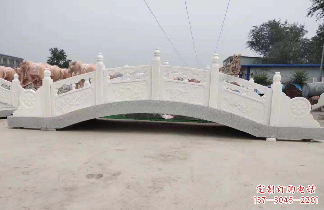 温州汉白玉石桥雕刻,高雅与和谐的完美结合