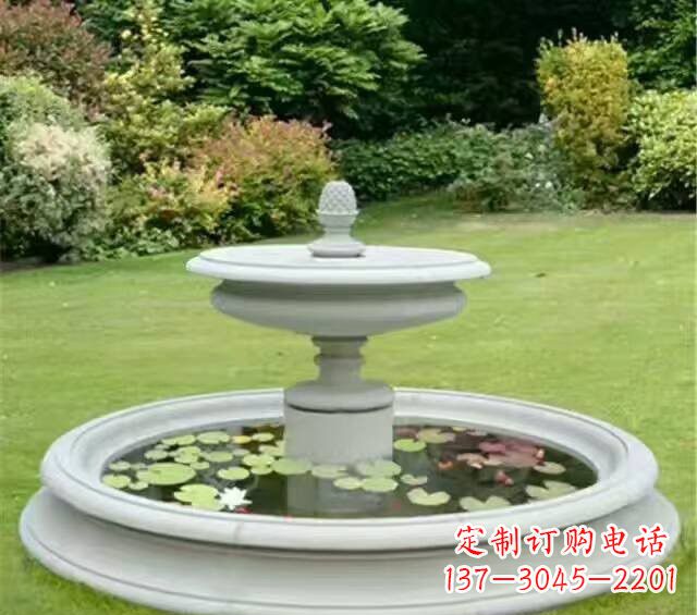 温州紫罗兰汉白玉喷泉雕塑
