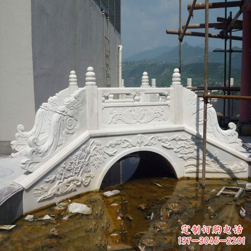 温州汉白玉庭院装饰石桥雕塑