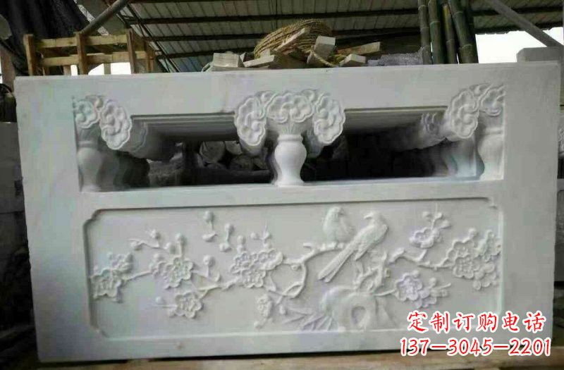 温州精美汉白玉浮雕栏板雕塑