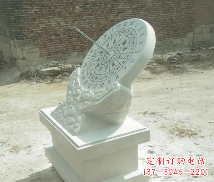温州精美绝伦的汉白玉日晷石雕