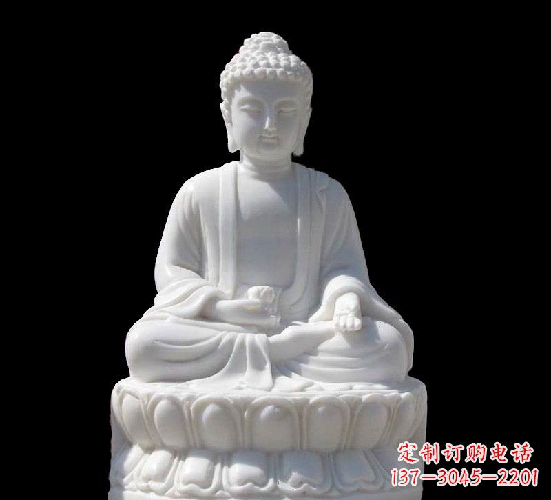 温州高品质汉白玉如来雕塑