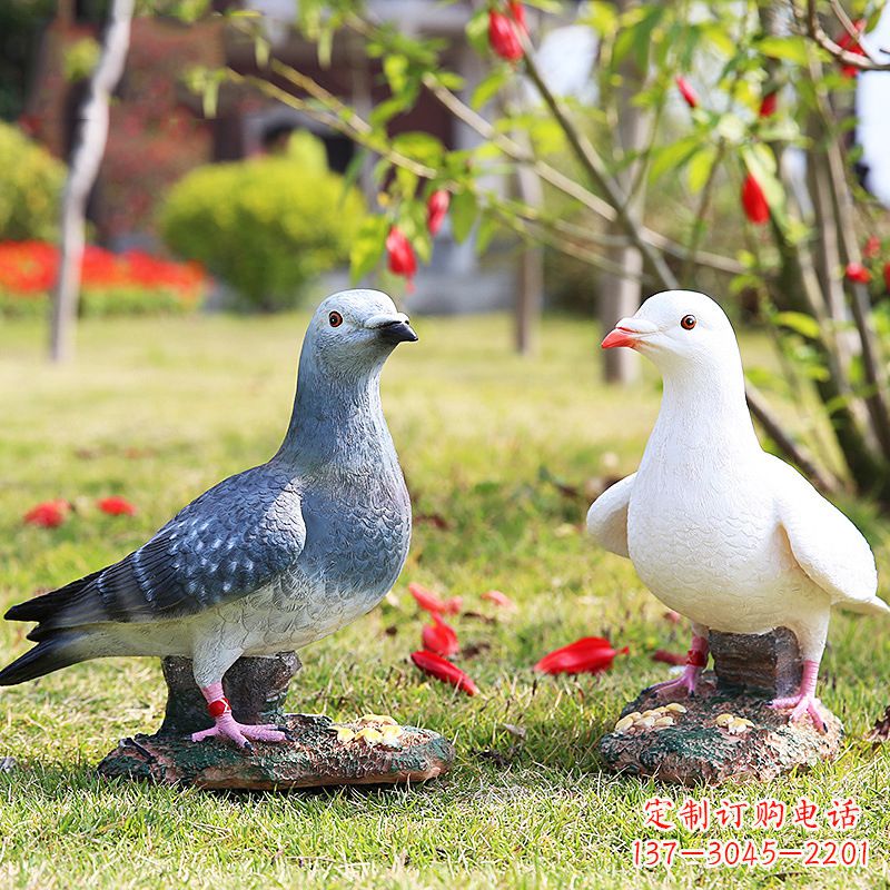 温州和平鸽橄榄枝的雕塑