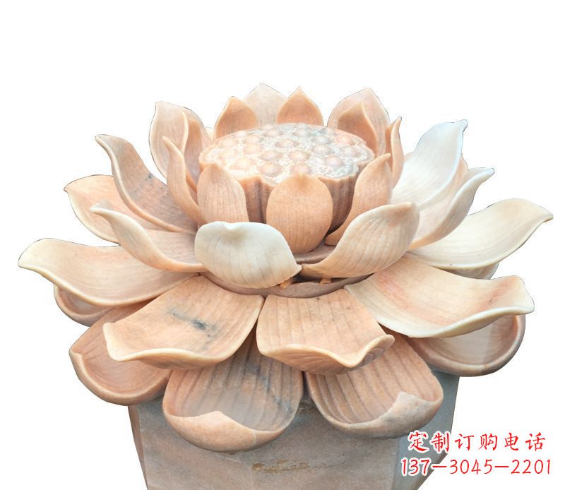 温州荷花石雕