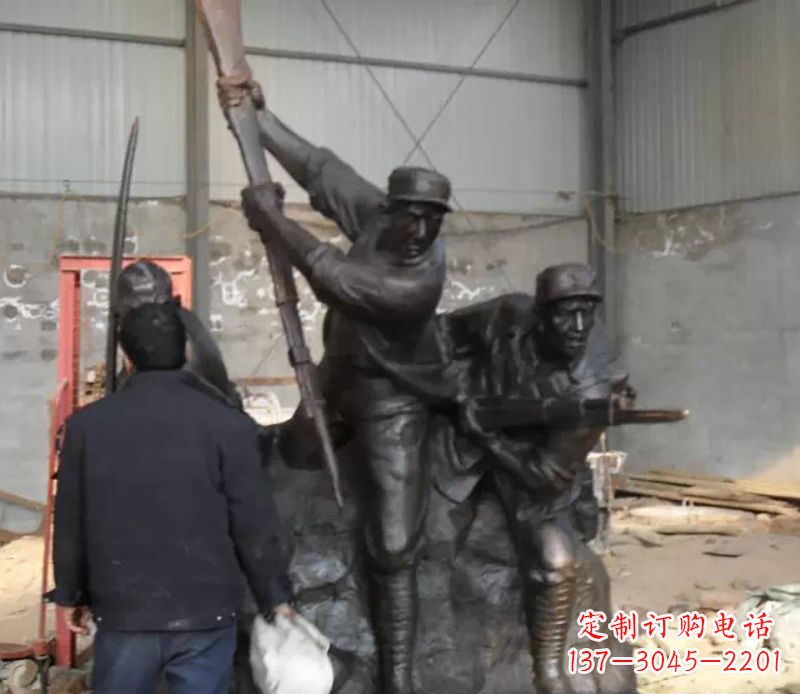 温州细腻精美的红军雕塑