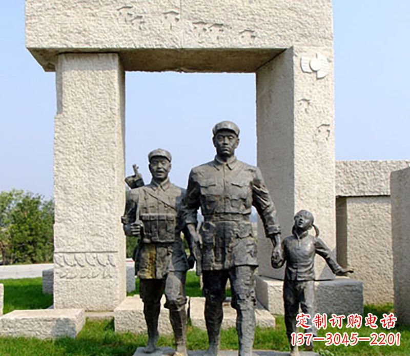 温州红军公园雕塑,精致而独特