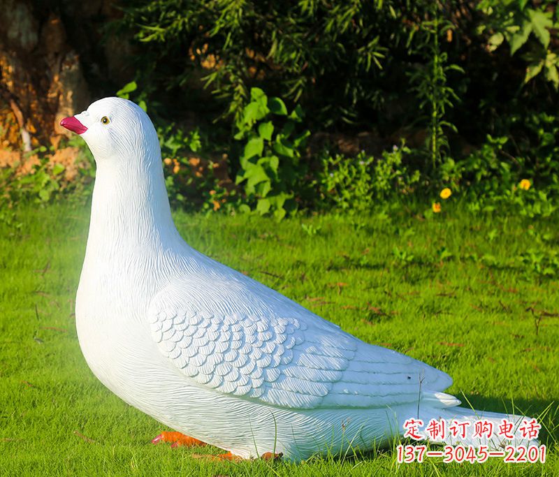 温州红旗和平鸽雕塑—倡导和平与爱的象征