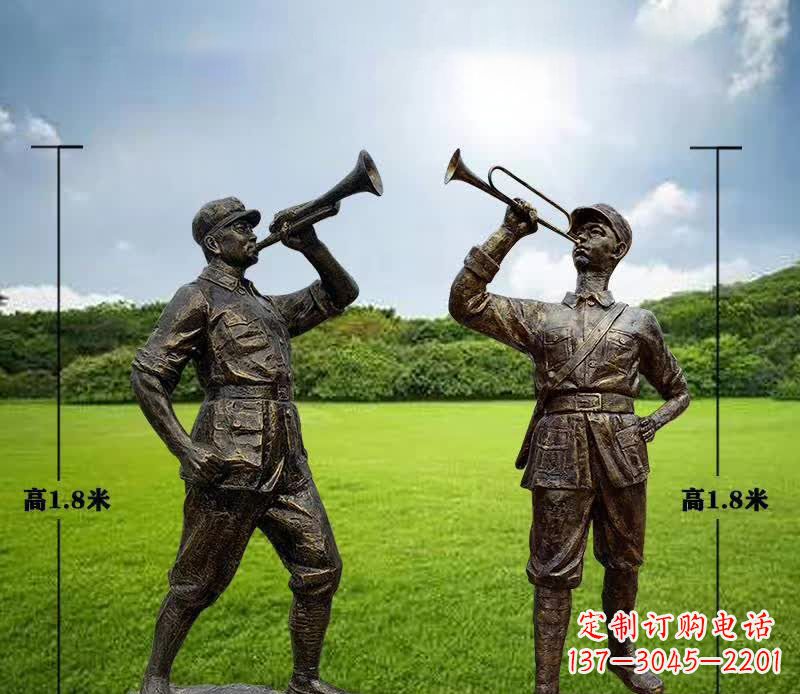 温州红色文化经典——红军铜雕