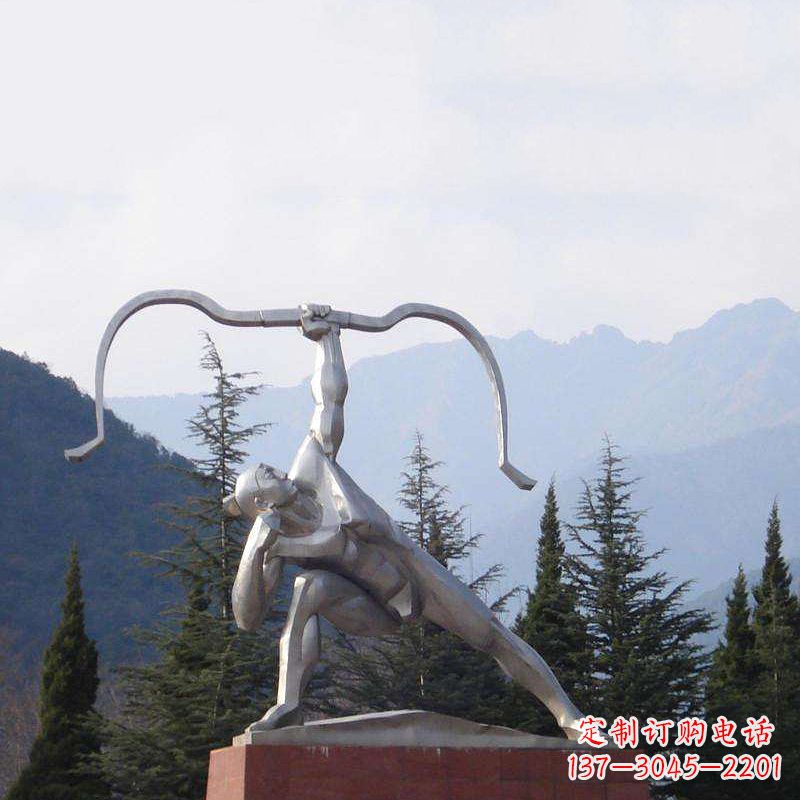 温州后羿射日不锈钢雕塑